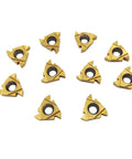 Ten Pack 16ER AG60 Right Cutting Threading Insert For CNC Lathes, Carbide With Nanostructured TiAIN Coating, Wear Resistant