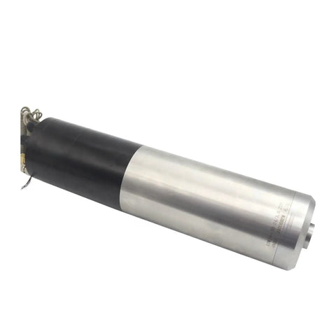 Heavy Duty 1.8KW ISO20 Water Cooled CNC Spindle With Automatic Tool Changer showing black and silver motor body design.