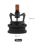 Nail Your Shot Routine With This Slick Rotary Wdt Tool that Breaks Up Coffee Clumps Quickly showing a 58mm coffee distribution tool.