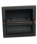 Oil Rubbed Bronze Recessed Toilet Paper Holder With All Metal Construction In Wall Mount Includes Mounting Bracket 6 Inch Wide