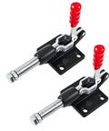 Heavy Duty Push Pull Toggle Clamp 2 Pack With 500 Lbs Holding Capacity And 32mm Stroke, Vertical Arm Clamp For Welding, Jigs And Woodworking
