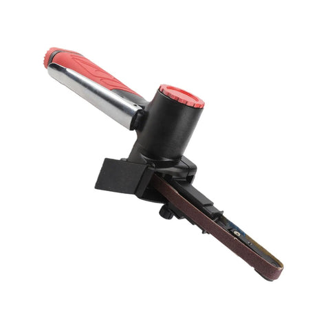 Jauarta 1/4 Inch Pneumatic Air Belt Sander High Speed 20K RPM handheld tool with ergonomic grip for polishing and deburring.