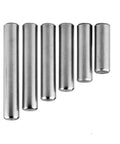 10 Piece Pro Grade Stainless Steel Needle Roller Assembly Kit With Slotted Spring Pins displayed in a row