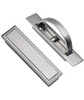 2 Pack Stealthy Invisible Cabinet Drawer Handle 180 Degree Rotating Hidden Concealed Grip Pulls For Cabinets Drawers Zinc Alloy