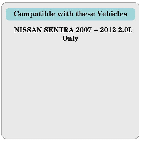 Compatibility sign for Front Wheel Bearing And Hub Assembly For Nissan Sentra 2007 2008 2009 2010 2011 2012 2.0L