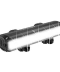 Ultra Bright USB Rechargeable Bike Light With 1400 Lumens, Waterproof Bicycle Headlight, front view, bright LEDs shining