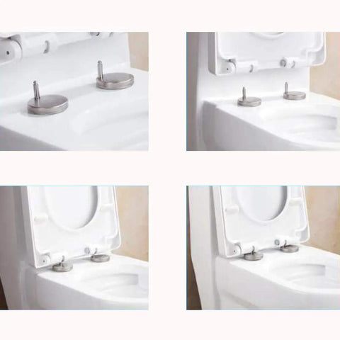 Top Shelf D Shaped Soft Close Toilet Seat With Secure Quick Release And 360 Swivel Adjustable Hinges for easy installation and cleaning.