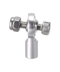4 Pack M3 18mm Rod End Ball Joint Tie Rod End Adapters For RC Crawler Boat Plane Helicopter Builds 2mm Ball Head Hole M3 Thread High Precision Linkage Connectors For Rugged RC Projects, close-up view of aluminum alloy adapter
