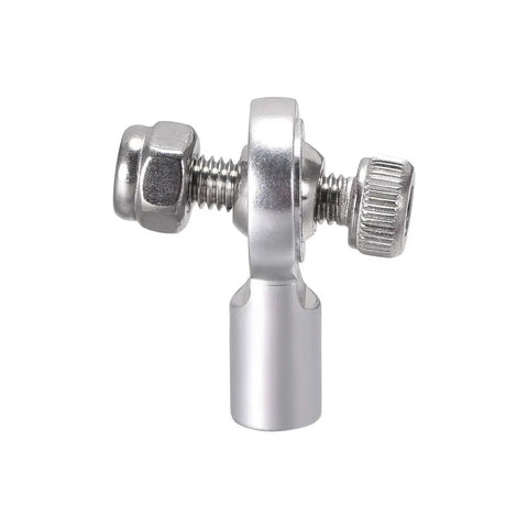4 Pack M3 18mm Rod End Ball Joint Tie Rod End Adapters For RC Crawler Boat Plane Helicopter Builds 2mm Ball Head Hole M3 Thread High Precision Linkage Connectors For Rugged RC Projects, close-up view of aluminum alloy adapter
