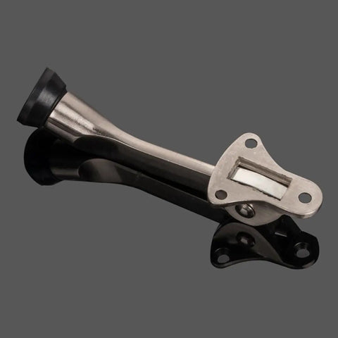 Alloy Door Protector Rubber Stopper Wall Mounted Anti Collision Quiet Close No Slam For Living Room And Bathroom Noise Reduction