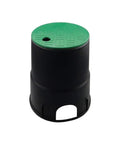 Automatic Irrigation Valve Box Cover For Garden And Lawn 6 Inch Plastic Sprinkler System Lid In Black And Green Dust Proof And Heavy Duty ABS