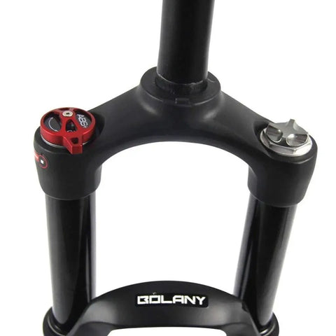 Trail Ready Suspension Fork For Mountain Bikes 26 Inch 27.5 Inch And 29 Inch Wheels, 120mm Travel, Pneumatic Shock, PM Disc Brake Compatible
