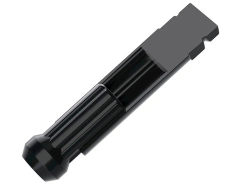 Heavy Duty 7 Spline Tuner Lug Nut Key With Dual Hex 13/16 And 7/8 Inch Sockets showing sleek black finish and detailed design.