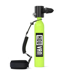 Pocket Size 0.5L Inflatable Mini Scuba Tank Portable Dive Gear DOT Certified For Underwater Work And Play, yellow tank side view