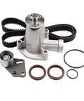 Premium Quality Replacement Timing Belt And Fresh Water Pump Set For 95 Through 01 Mazda B2500 Or B2300 Pickups With 2.3L Or 2.5L Cylinders Gas Powered Engines To Make Your Truck Rock All Day Long Without Worrying About Breakdowns. timing belt kit with water pump, pulley, and seals
