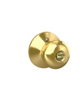 Keyed Entry Door Knob In Bright Brass Finish With Self Aligning Screws Includes Lockset And Two Keys For Quick Easy Installation Secure Front Or Back Door Access Unlock From Inside When Handle Turns