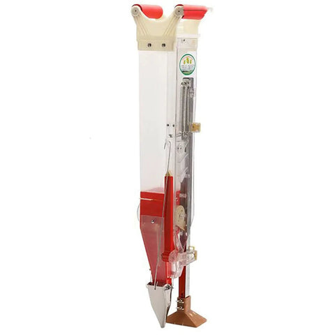Handheld Seed Planter Transplanter Tool for Gardens, durable plastic garden seeder for efficient planting and quick transplants