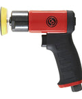 Tiny But Mighty 3 Inch Air Polisher With Pistol Grip, Hook And Loop Pad, 2500 RPM, Adjustable Power Regulator For Smooth Buffing In Tight Spots And Detail Work