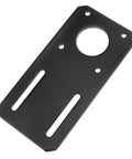 PIYANYO black 100x50mm motor bracket for NEMA 17 stepper motor metal plate with round hole and two slots