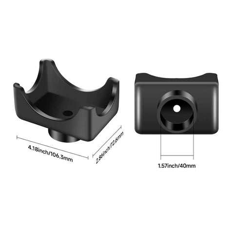 Dimensions of Bottle Jack Axle Adapter Lifting Saddle For 12 Ton Jacks Built Tough Heavy Duty Steel Safety Saddle with black powder coat.