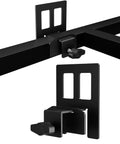 Set Of Six Anti Slip Mattress Holders For Metal Bed Frames, Heavy Duty Rubber Sliders on a steel bed frame ensuring stability.