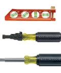 Workhorse Reaming Driver Kit With Conduit Reamer And Magnetic Level for Quick Wire Runs, 3-piece set displayed on white background