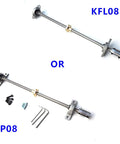Kick Your 3D Printer Up A Notch With This Premium T8 Lead Screw Kit Featuring Two 1000mm X 2mm Pitch Rods, Dual KFL08 Flange And KP08 Pillow Block Bearings Plus A Smooth 5x8 Coupler For Epic Z Axis Precision And Reliability Anytime. KFL08 and KP08 T8 lead screw kit with 1000mm rods, 5x8 coupler