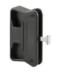 Black Plastic Long Latch Sliding Screen Door Handle Non-Handed For Exterior Frame Mount With Nine Thirty-Second Inch Holes Left Or Right Sliding Screens Single Pack