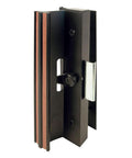 MP1006 Clamp Style Sliding Glass Door Handle Set, Surface Mount Aluminum With Flush Exterior Pull And Interior Pull, 4-15/16 Inch Hole Center