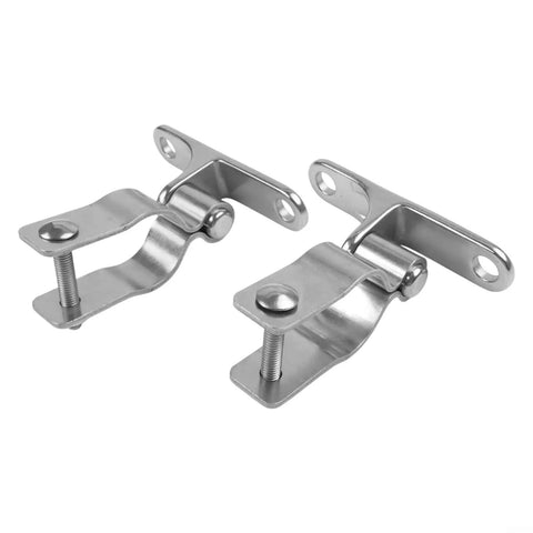Hardcore 304 Stainless Steel Gate Hinges 2 Pack Heavy Duty Pipe Brackets Fit 35mm for barn doors and garden gates.