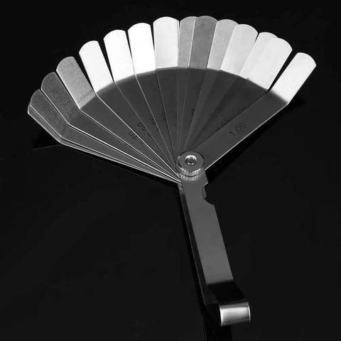 Stainless Steel Curved Feeler Gauge For Welding Gap Size Measurement And Slot Size Inspecting Tool Rust Resistant Pro Grade Precision Gauge