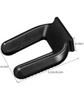 2 Pack No Slip Wheel Stoppers For Caster Wheels, Heavy Duty Rubber Cups, Bed And Fridges Stop Pads, Protect Hardwood Floors, Great For Office Chairs, Cribs, And More, Black
