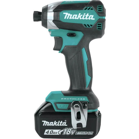 XT269M 18V LXT Brushless Cordless Impact Driver with 4Ah Battery Side View