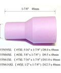 Jumbo alumina nozzle for TIG Welding Torch Accessories Kit For 9 Series, 20 Series, And 25 Series
