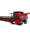 Case IH 8240 Big Farm One Six Scale Combine With Grain Head And Corn Head Set Lights And Sounds Movable Auger Steerable Rear Wheels