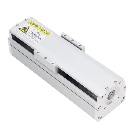 Precision Built Heavy Duty Electric Linear Stage Actuator Delivering Smooth 100mm Stroke Aviation Aluminum Body with slide rail guide.