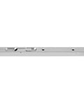 Heavy Duty 304 Stainless Steel Flush Mount Door Hinge With Lever Action Gate Lock, Hidden Screws and Strike, Brushed Steel Finish