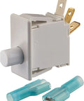 Dryer Door Switch Replacement W10169313 For White Dryers Fits WPY304575 VP Models OEM Quality Replacement Part Plug And Play Install And Durable Performance Ideal For Quick Home Appliance Repairs, gray plastic switch with terminals