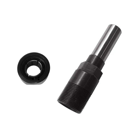 Heavy Duty Rock Solid Half Inch Shank Router Bit Collet Extension Adapter For Half Inch Shank Bits With Lever Clamp For Reduced Wobble And Precise Long Lasting Routing Performance