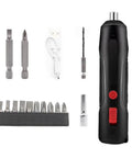 No Sweat Handheld Electric Drill With Ergonomic Cordless Handle For Quick Smartphone Repairs And Home Appliance Assembly Effortless Maneuvering Makes Daily Projects Feel Like Childs Play with bits and USB cable.