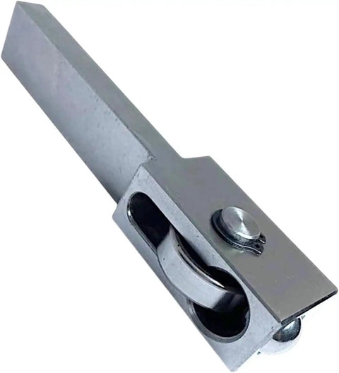 Get That Crazy Smooth Shiny Mirror Finish On Your Mini Lathe Fast With This Heavy Duty Roller Ball Burnishing Tool, close-up view showing 20mm shank.