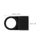 Plastic Push Button Switch Notice Sign Kit With Sturdy Frame And 22mm Round Opening 50Pcs Black Bright Indicator for 22mm panel