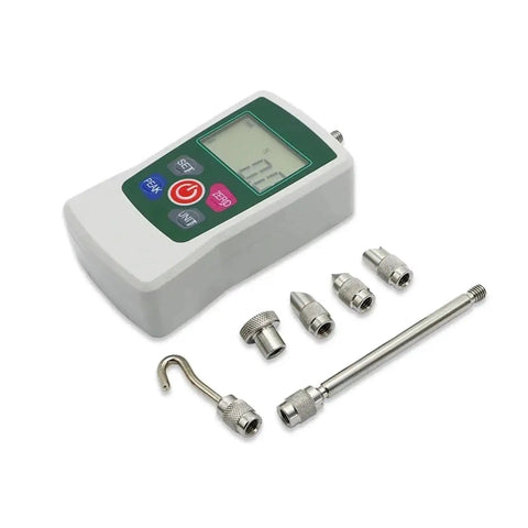 Portable Digital Force Gauge Push Pull Tester With Backlight For Accurate Compression Readings In Real Time Peak And First Peak Modes With Multi Unit Conversions Newton Kilogram Pound And Ounce 5N with probes