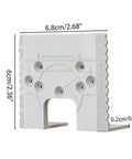 Cabinet Hinge Jig Kit For Quick, Precise Mounting, Pro Grade Auxiliary Tool And Fixing Plate Set, Compact Retainer Dimensions