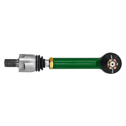 Beefy Tie Rod Kit Fits Tractor Models 6115D 6420 6320 6120 6220 6415 6215 6520 6603 And More For Rock Solid Steering, Easy Install, Durable Alloy Build, Real Value For Everyday Field Work. Green alloy tie rod end with threaded joint for tractor steering
