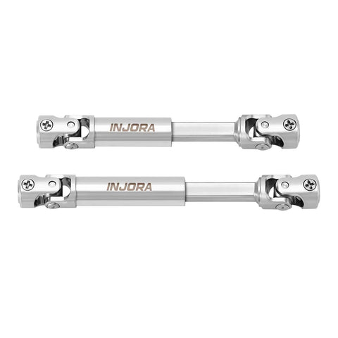 Heavy Duty Stainless Steel Drive Shafts For Redcat Ascent 32 RC Truck Upgrade, two pieces with reinforced design.