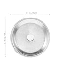 100 Pieces Top Shelf Fire Detector Buzzer Replacements For Commercial Layouts With Straight Forward Installation And Tight Performance Specs For Rock Solid Hazards Alerting - silver alarm horn viewed from above.