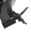 Close-up of double spiral drill bit for 52cc Gas Powered Earth Auger Combo With Double Spiral Drill Bit To Help You Dig Fast And Easy Through Hard Clay And Tough Soils EPA Compliant For Real World Yard Jobs