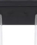 Greyson Urban Industrial Clear Seeded Glass 2-Light Bathroom Vanity Wall Light In Matte Black Finish front view