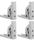 Wide Angle Cabinet Hinges 4 Pack Short Arm, Cold Rolled Steel For Beefy, Smooth Door Operation In Closets And Bathrooms, Versatile Hidden
